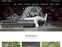 Tablet Screenshot of pantanalsafaris.com